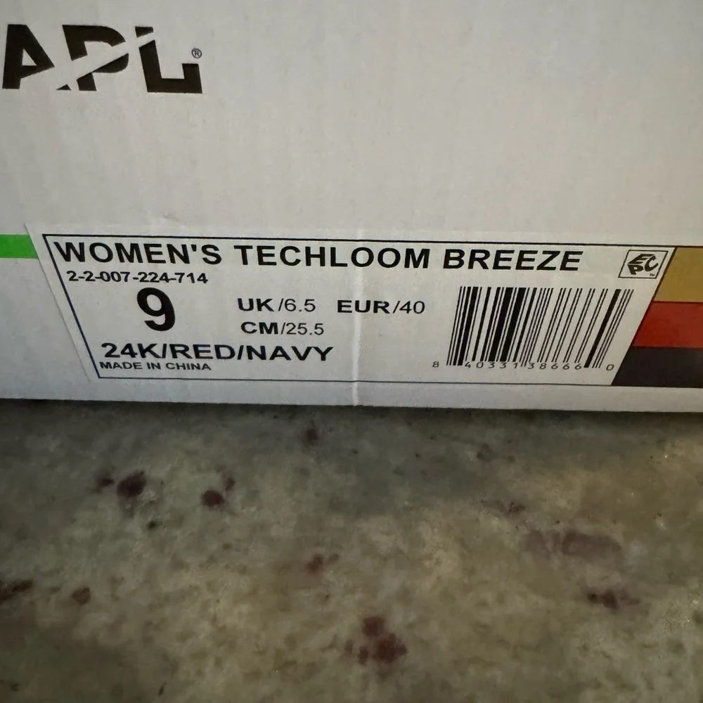 APL Women's Sneakers in Gold with Red and Blue Accents - Picture 2 of 9